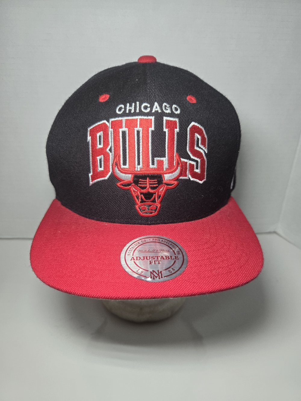 Chicago Bulls Black & Red Snapback Hat